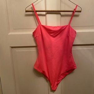 Neon pink princess Polly bodysuit